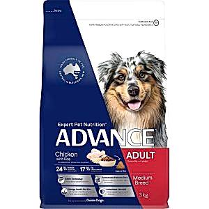 Advance Adult Chicken Dry Dog Food 3Kg